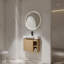 Meuble-lavabo mural avec lavabo en céramique blanche-1055327269