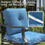 Ensemble de conversation de patio en aluminium 7 pièces, mobilier d'extérieur en métal avec canapé 3 places, chaises pivotantes à bascule, repose-pieds et table basse, coussins épaissis de 5 po pour la cour arrière, près de la piscine-382681100-382681101