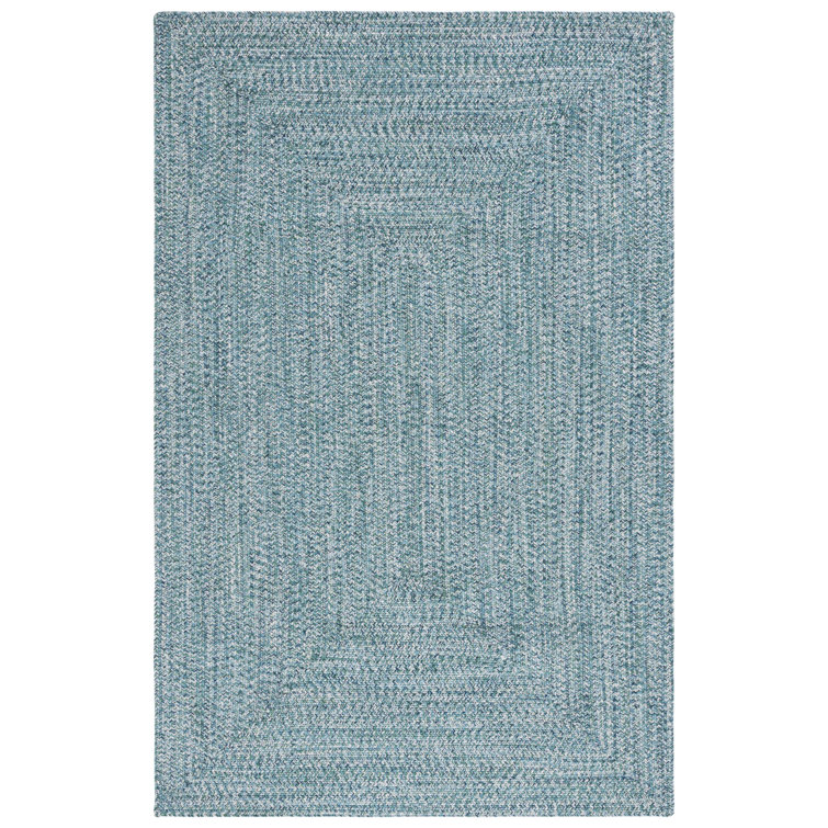 Trombley Braided 201 Area Rug In Teal / Green