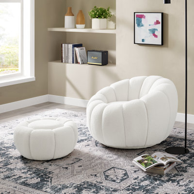 Ensemble chaise longue et repose-pieds 37 po Sherpa