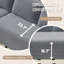 Canapé modulaire convertible en velours côtelé avec accoudoirs larges et fonction de canapé-lit - Convient aux animaux de compagnie, sans compression, sans assemblage-1650935699-1650935711