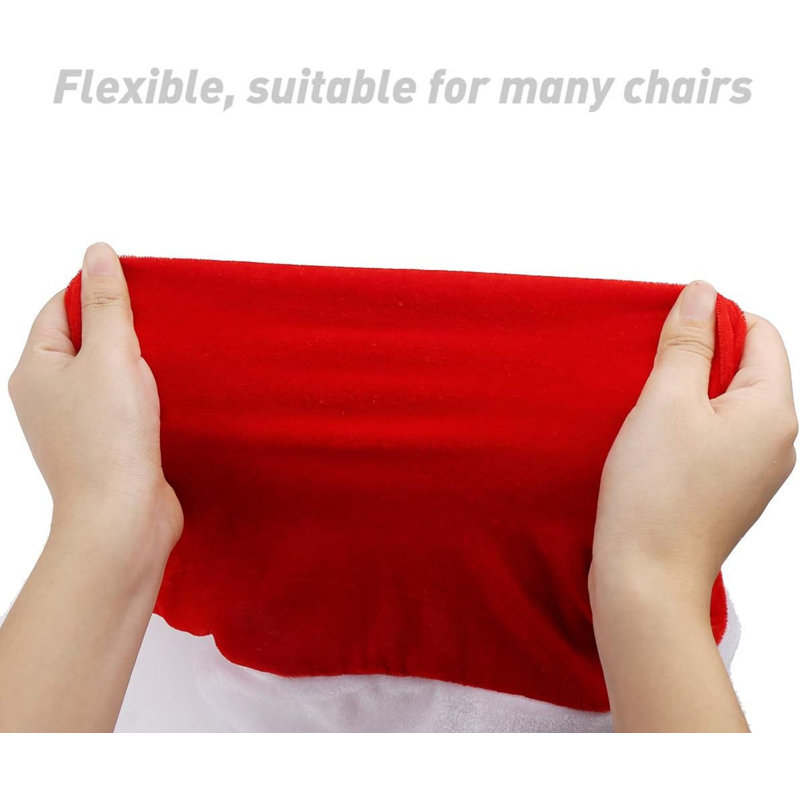 Housse pour chaise de salle à manger Christmas Santa Claus Hat