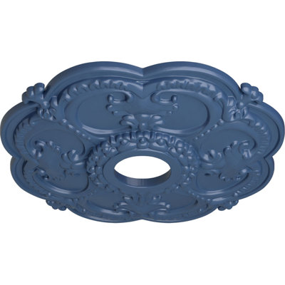 Endurathane Rotherham Ceiling Medallion, 18"OD x 3 1/2"ID x 1 1/2"P (Fits Canopies up to 3 1/2"), Hand-Painted Painted Turtle Crackle Finish