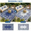 Tapis d'extérieur imperméable avec bordure en plastique - Tapis de pont réversible, résistant aux rayons UV, aux taches et facile à nettoyer pour la cour-2097911057-2097911058