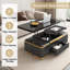 Lift Top Pedestal Coffee Table with Storage