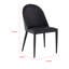 Ensemble de 2 chaises de salle à manger Envik, métal noir, similicuir, coussins en mousse-117664538