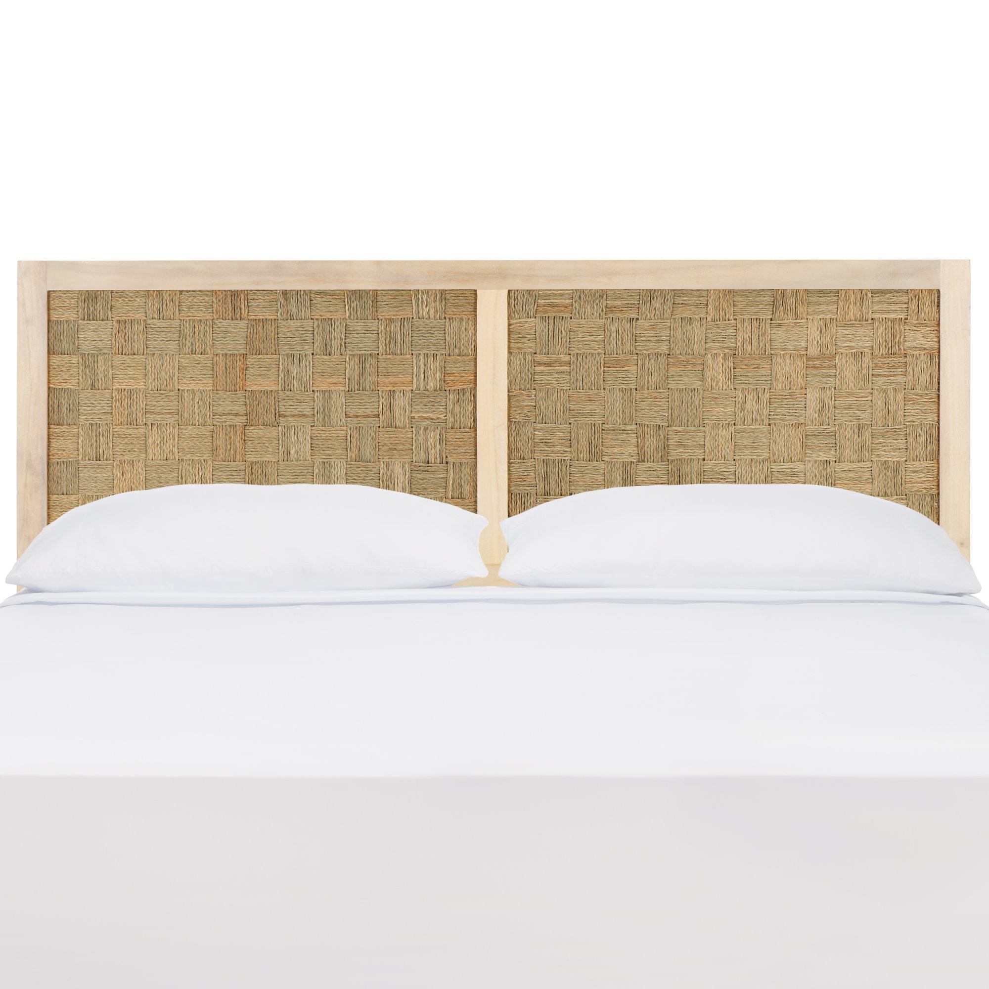 Verina Headboard, Queen, White Wash