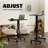 Mobile Rolling Small Table, Adjustable Height Computer Desk-1340532741