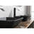Matte Black Bathroom Sink With Faucet And Pop-Up - 18.13"W X 13.0"L 4"H Corrosion Drain 18.13"X13.0"X4