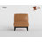 Timmins 28.5" Modern & Contemporary Accent Chair with 100% Top Grain Buffalo Leather, Solid Wood Legs, High-Density Foam Seat Cushions-1491827451