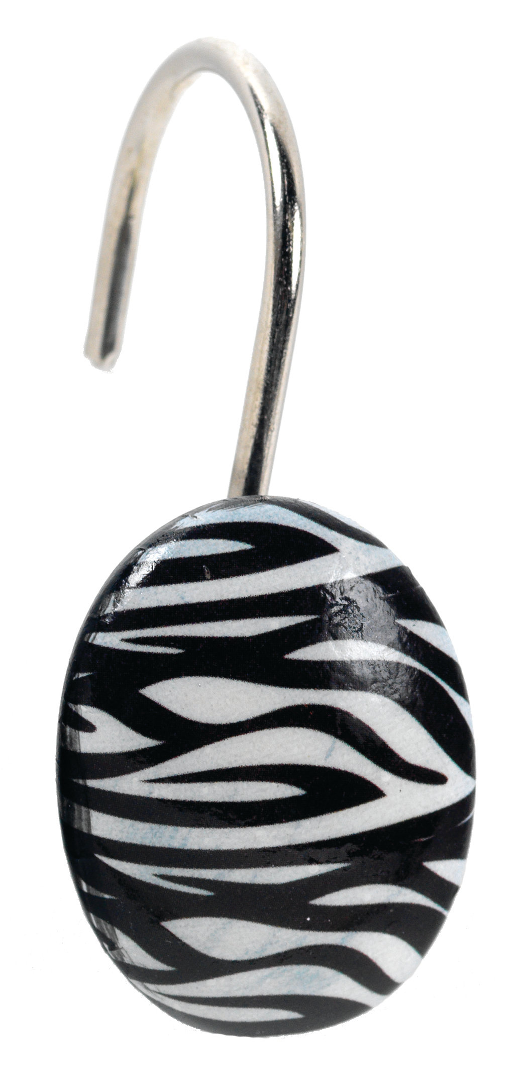 Ben and Jonah Zebra Resin Shower Curtain Hooks | Wayfair