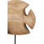 Handcarved Mango Wood Double Teardrop Angelfish Ornament-1961427543