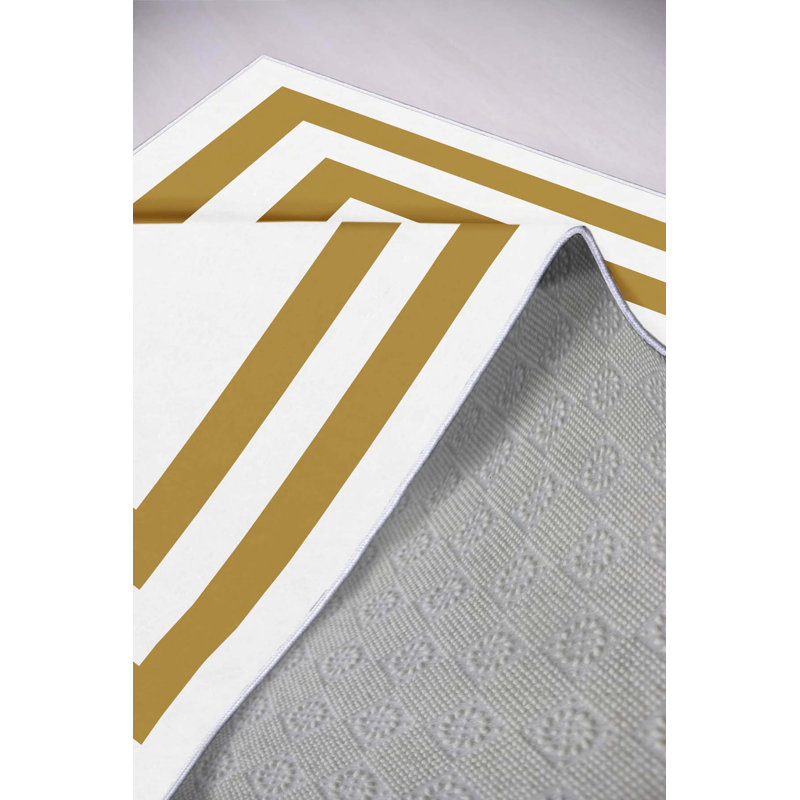Premium Hall Carpet, 2.6 x 4.9 Feet, 100% Polyester, 650 gr/m² | Antibacterial, Non-Slip PVC Dot Underside, 0.3 in Pile Height | Machine Washable, 3D Digital Print, Durable & Stylish for Home Décor