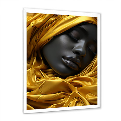 " Tender Bliss Muslim Grace In Yellow And Black "