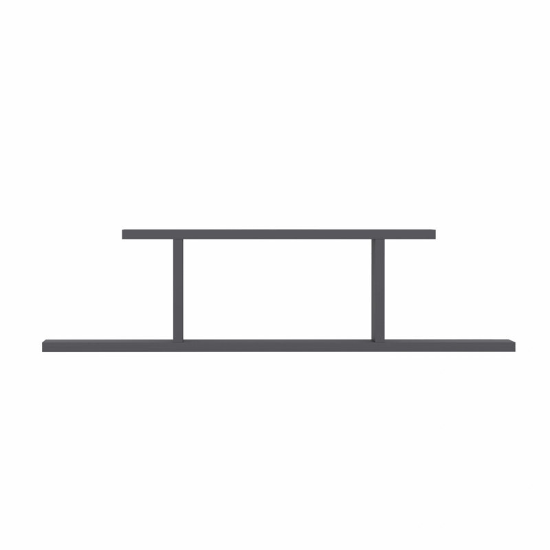 Concezia 2 Tiered Floating Wall Shelf, Anthracite