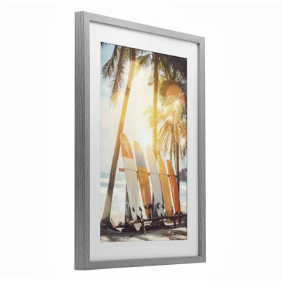 Glowing Bokeh Sunshine Surf Framed Print Under Glass, design by LSR Design Studio