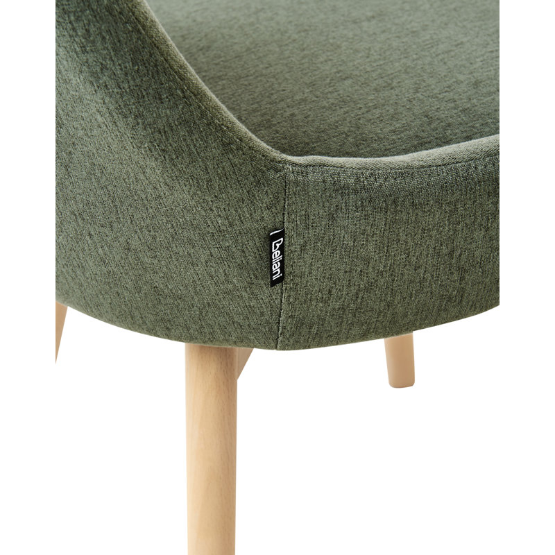 Set of 2 Dining Chairs MELFORT II Fabric , Green