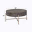 Table basse brun clair et champagne