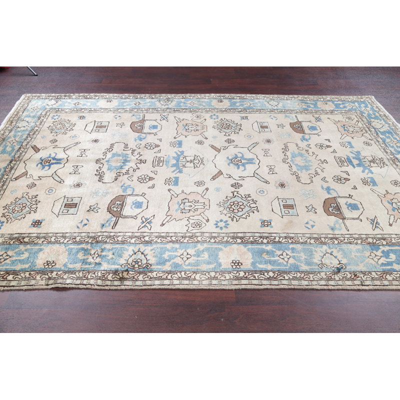 One-of-a-Kind 6'4" X 9'9" Wool Area Rug in