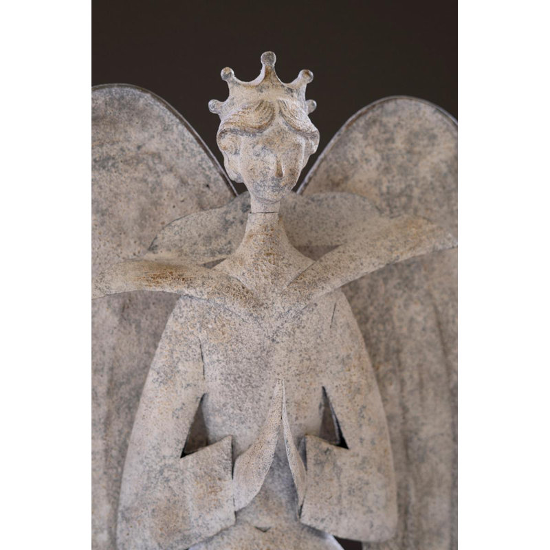 Figurine rustique de Noël en métal Kalalou