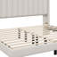 Lit plateforme tapissier avec lumières DEL-42799253