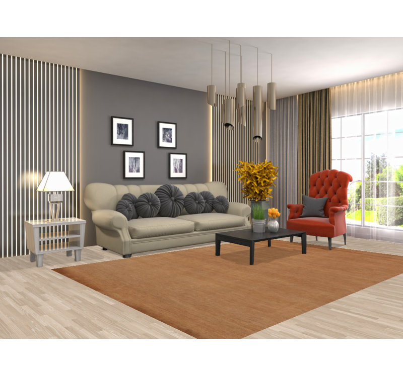 Tapis oriental moderne Gabbeh 7 x 9