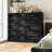 Black Metal Storage Cabinet With 5-drawer Dresser- Waterproof, Rust-proof And Color-fast For Home Or Office ,such As Bedroom,dressing Room,living Room,kitchen,entryway And Bathroom