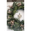 Couronne de Noël de luxe en pin à feuilles persistantes de 61 cm (24 po) - Décoration intérieure/extérieure pour porte d'entrée