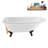 62" Streamline Clawfoot Tub,Tray,Drain, Clawfeet-101628986-102218223