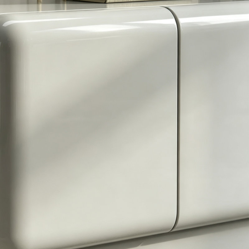 Modern minimalist solid-color sideboard, Light gray