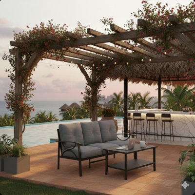 Ensemble de patio extérieur 2 pièces