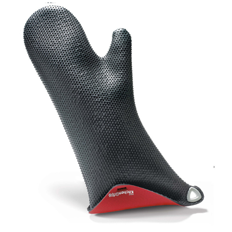Kitchen Grips Solid Colour Oven Mitt, Cherry