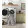 Tapis gris clair lavable à la machine Brackston