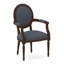 Chaise avec accoudoirs en tissu Dauphin-71069641-71069665