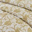 Ayda Cream/Mustard Standard Cotton 52 TC Reversible Quilt-65874584