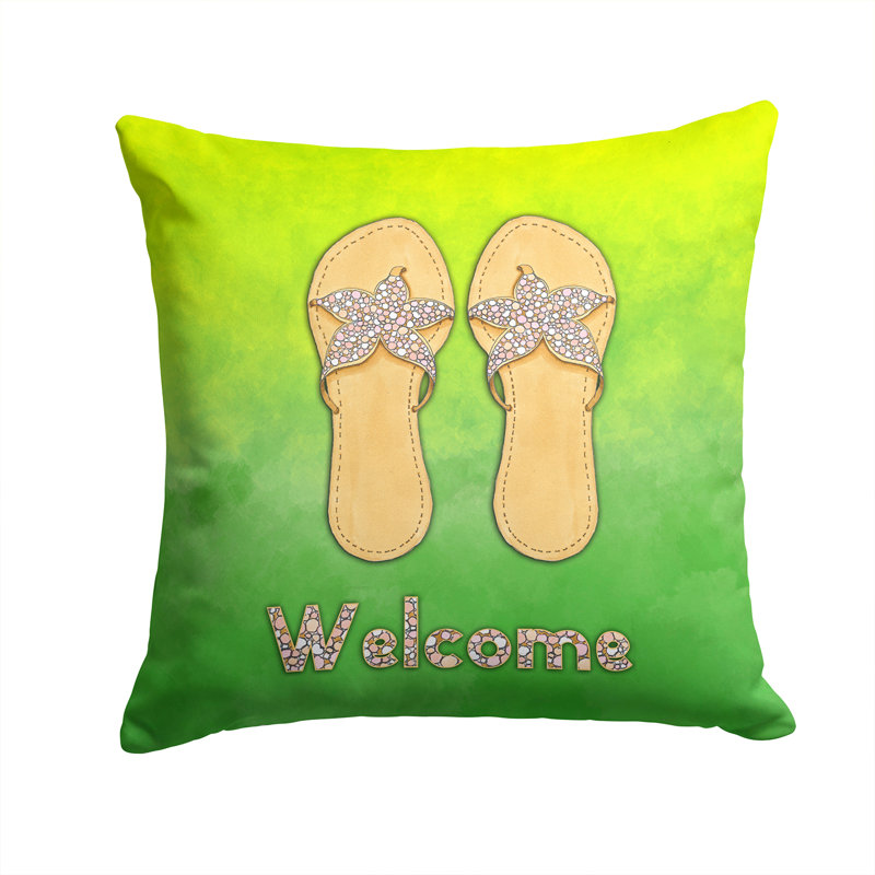 Coussin décoratif intérieur/extérieur à bascule, 14 po x 14 po
