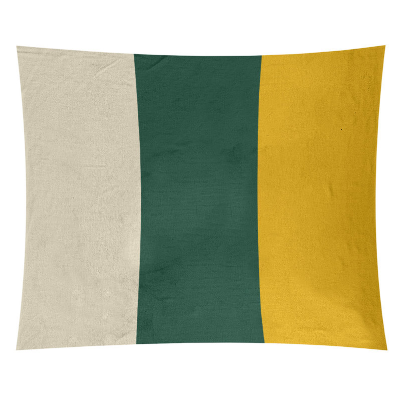 Tapisserie de polyester Minnesota, H 68 po x l 80 po, Blé du Minnesota / vert forêt / récolte dorée