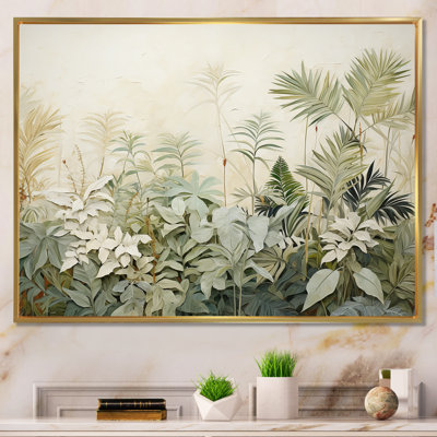 Paysage rétro de la jungle I - art mural jungle