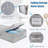 Underbed Storage Containers Bin With Lids, Large Under Bed Storage Organizer Box With Handle, Foldable Under The Storage Bags For Organizing Clothes, Shoes, Blankets, Pillows