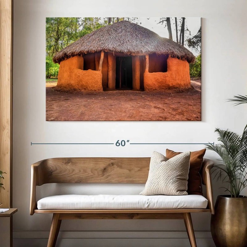 Lilie Kenya Tribal Hut, 34" H x 51" W