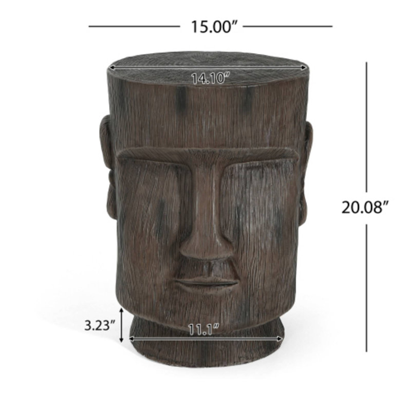 Table d'appoint à piédestal pour l'extérieur