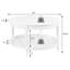 Table basse ronde avec tablette Mayall-1671594310