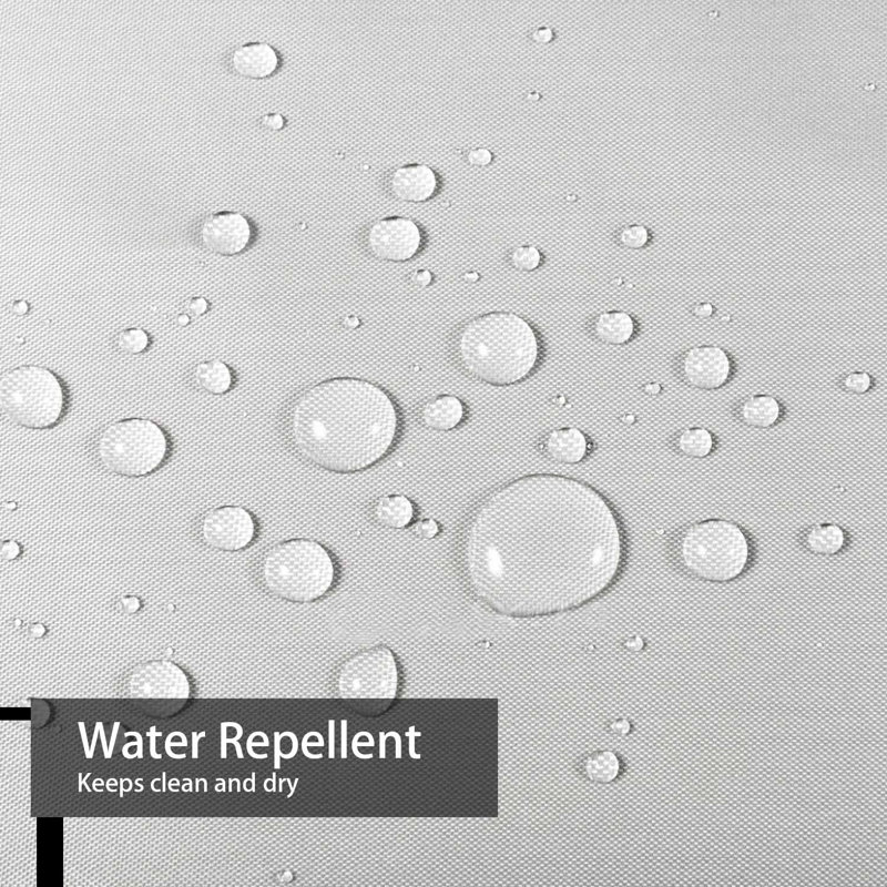 Rideau de douche imperméable à l'eau avec 12 crochets, L 72 po x l 84 po