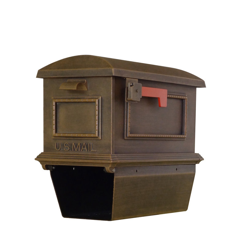Boîte aux lettres fixée sur piquet Traditional, Cuivre