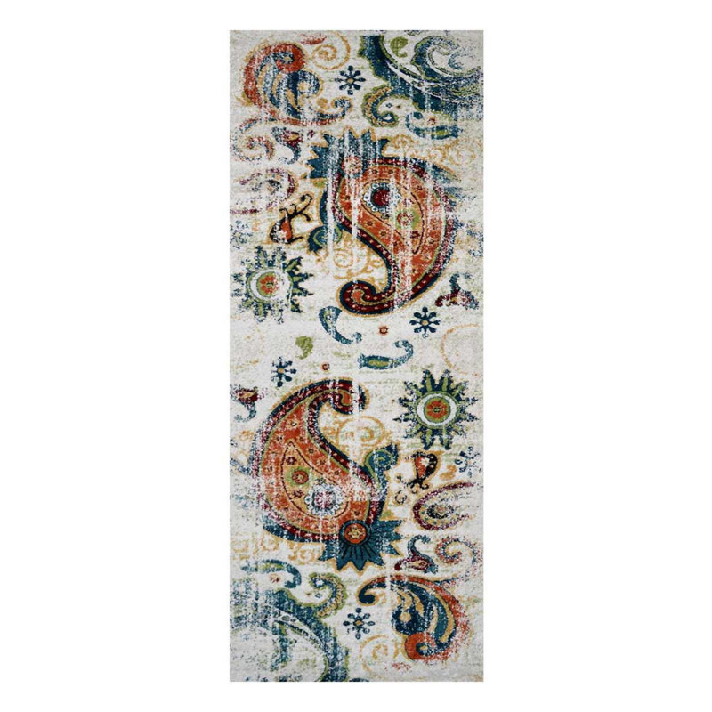 Tapis de couloir en polypropylène Crayton, Tapis de couloir 3 pi 2 po x 10 pi