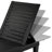 5-Position Adjustable Polypropylene Resin Sun Lounger - Black
