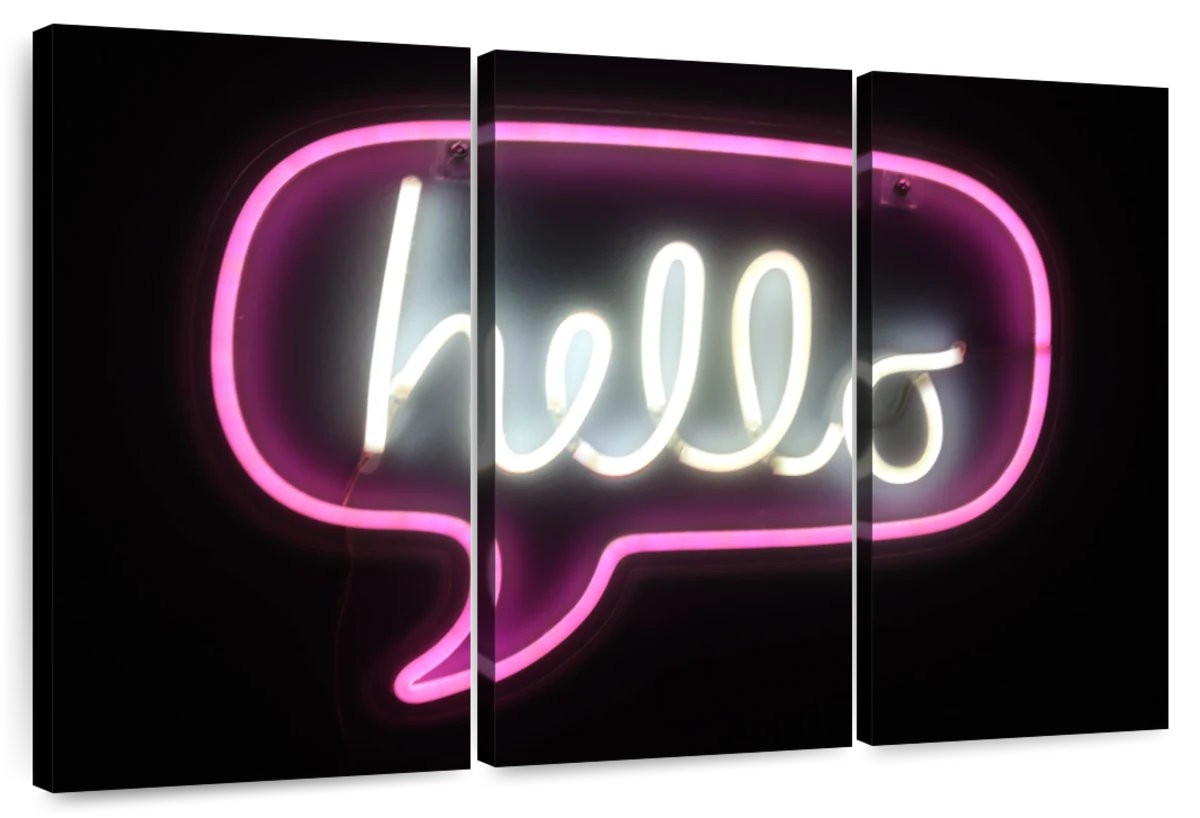 Sen Hello. Sign Ebern Designs Tergel Neon Hello Sign | Wayfair