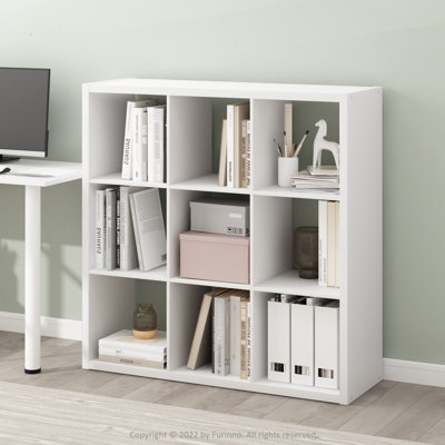 43.78'' H X 43.78'' W 9-Cube Bookcase