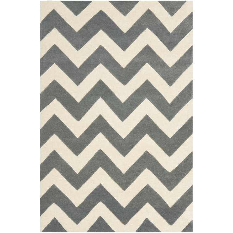 Teresita Hand Tufted Wool Chevron Rug