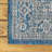 Moten Medallion Textured Weave Navy/Gray Indoor/Outdoor Rug-1281401514